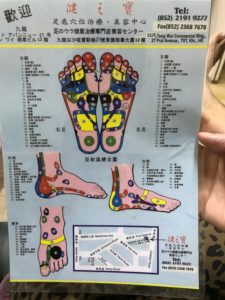 足ツボメニュー表